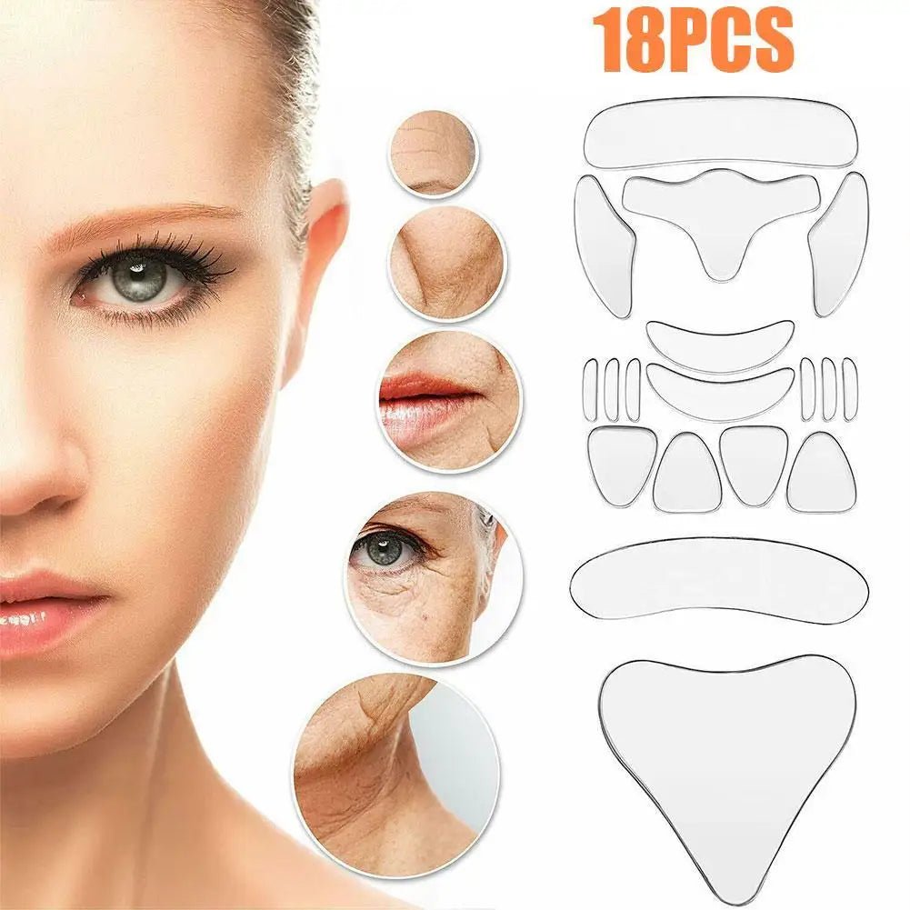 18pcs Reusable Silicone Anti Wrinkle pads - Radiance Revolution