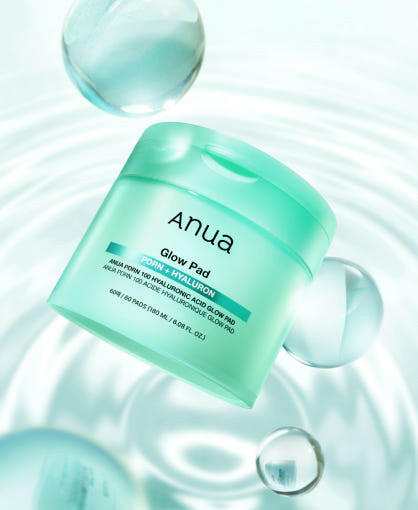 Anua PDRN 100 Hyaluronic Acid Glow Pad 60P/180ml.