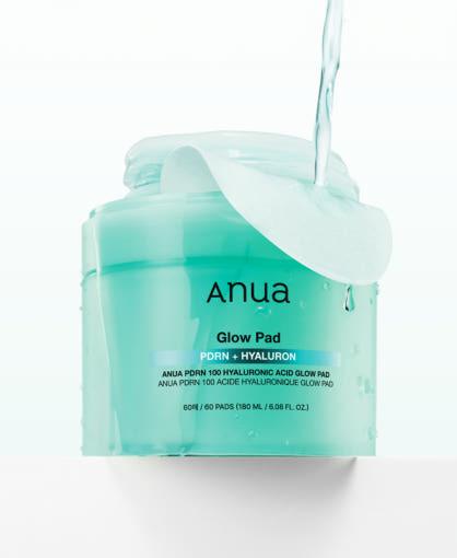 Anua PDRN 100 Hyaluronic Acid Glow Pad 60P/180ml.