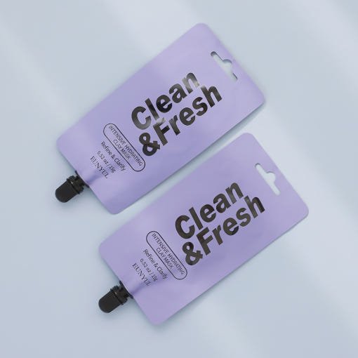 EUNYUL Clean&Fresh Facial Clay Mask Pack Pouch (15g x 5pcs) - Radiance Revolution