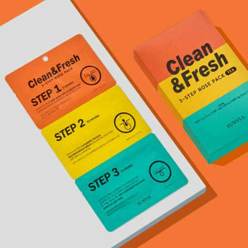 EUNYUL Clean & Fresh Nose Pack (3 Steps) 7ea.