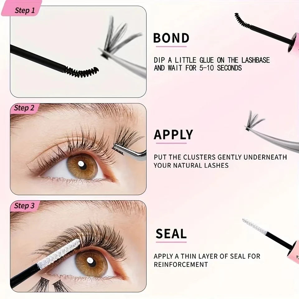 Lash Bond & Seal 2-in-1 Cluster Lash Glue & Waterproof Coating 10ml