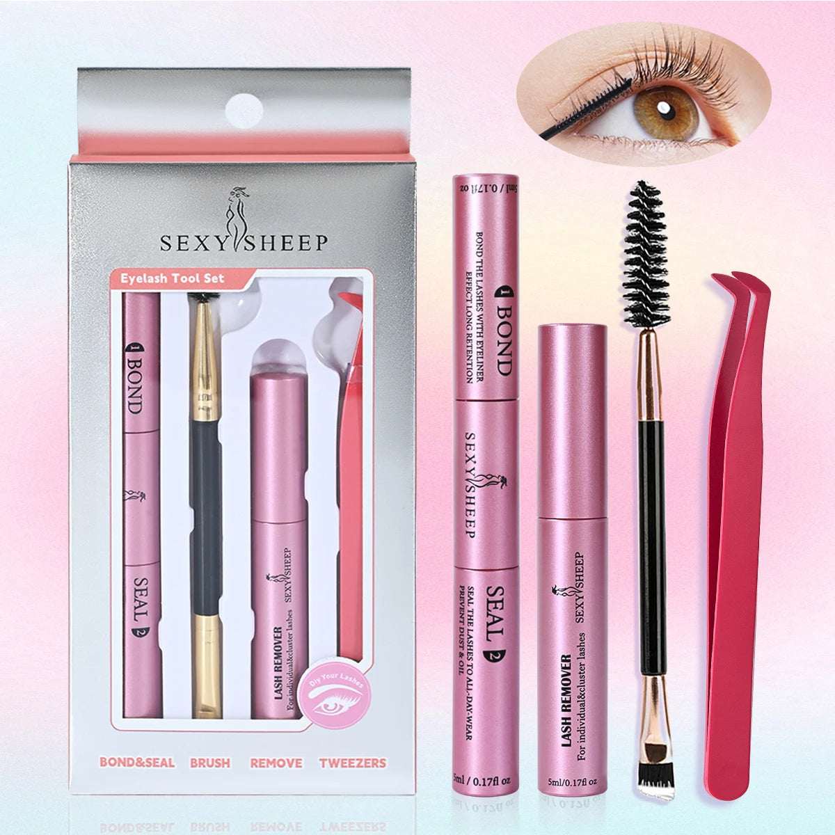Lash Bond & Seal Kit — Lash Glue + Sealant + Remover