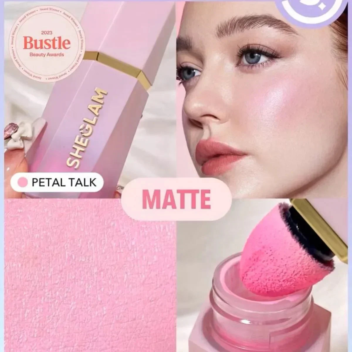 1pcs she glam make up Liquid brush Blush Facial Nourishing Blusher Gel Cream Multi-purpose Lip Gloss Makeup Blush