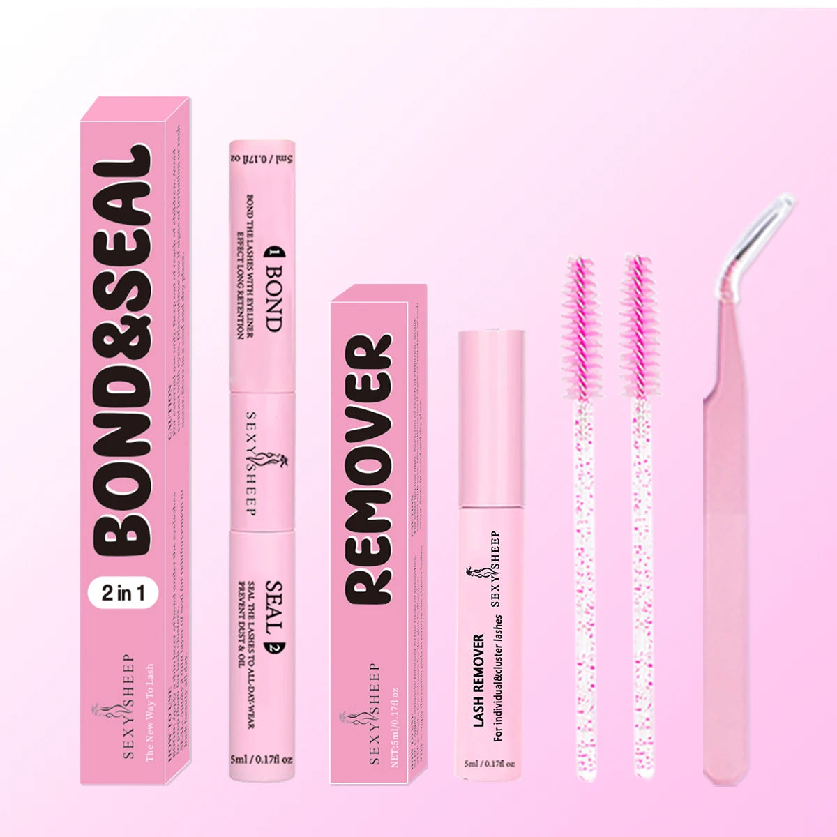 Lash Cluster Bond & Seal 2-in-1 Glue (Black) 10ml