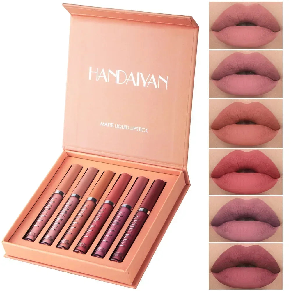 6 PCS Matte Lipstick Set