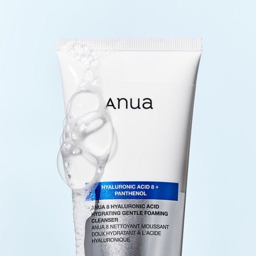 Anua 8 Hyaluronic Acid Hydrating Gentle Foaming Cleanser 150ml - Radiance Revolution