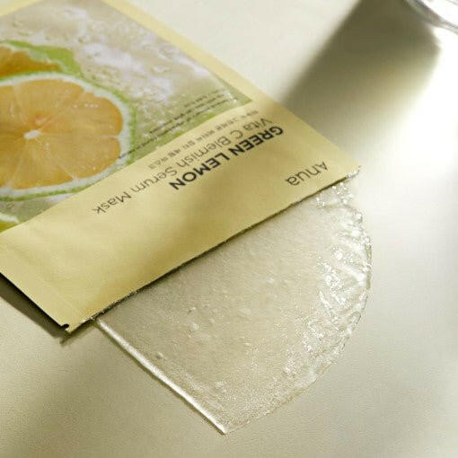 Anua Green Lemon Vita C Blemish Serum Mask 25ml X 10ea.