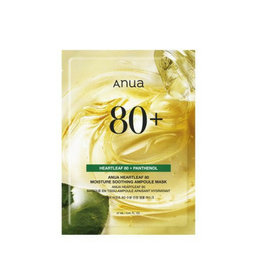 Anua Heartleaf 80% Moisture Soothing Ampoule Mask 27ml X 10ea.