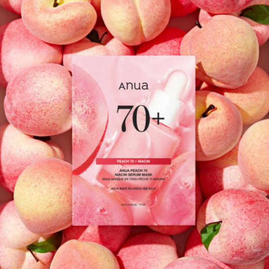 Anua Peach 70% Niacin Serum Mask 25g (10 sheets).