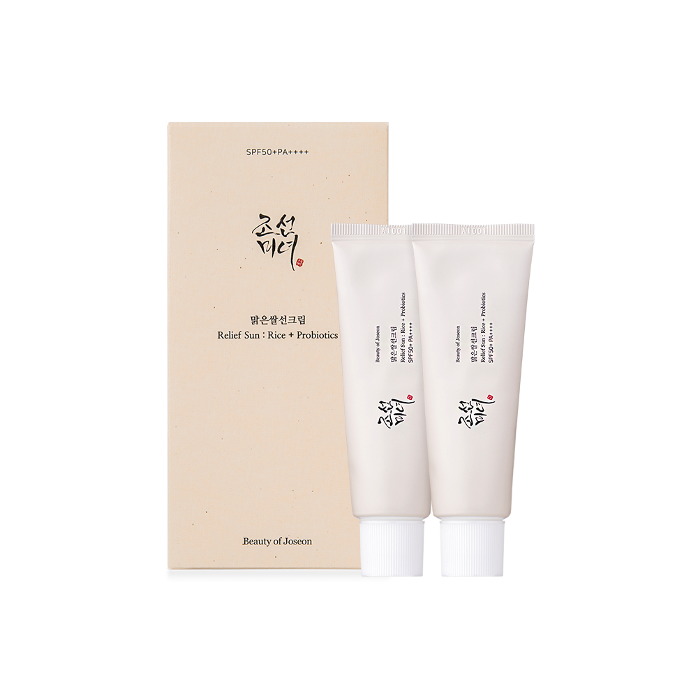 Beauty of Joseon Relief Sun : Rice + Probiotics Set 50ml (Double Pack) - Radiance Revolution - Beauty of Joseon - Sun Cream