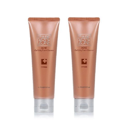 CAREZONE Acne Clarifying Foam Cleanser Duo Set (130ml+130ml) - Radiance Revolution