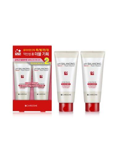 CAREZONE pH Balancing Foam Cleanser Duo Set (200ml+200ml).