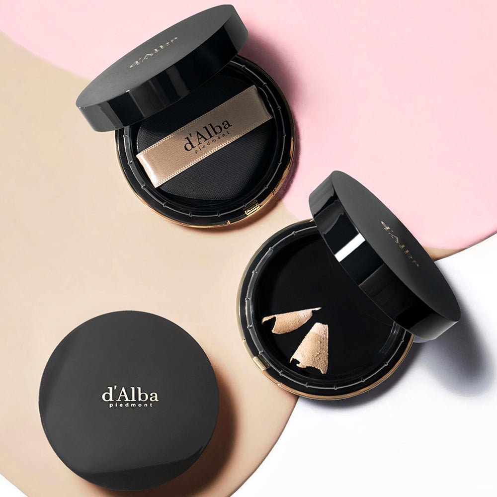 d'Alba Skin Fit Grinding Serum Cover Pact 20g+20g(refill) SPF50+/PA++++ - Radiance Revolution