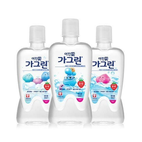 Gagreen Kids Mouthwash 380mlX3ea (Strawberry).