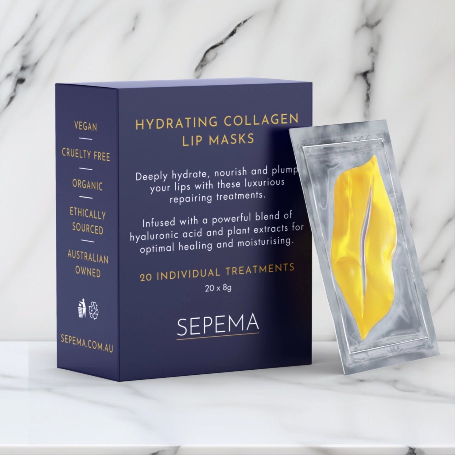 SEPEMA Hydrating Collagen Lip Masks - Radiance Revolution