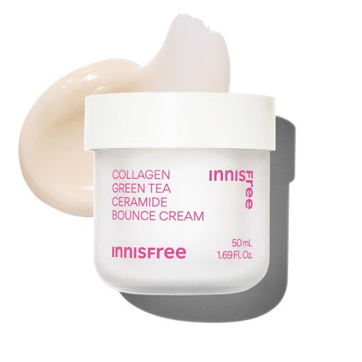 innisfree Collagen Green Tea Ceramide Bounce Cream 50ml - Radiance Revolution