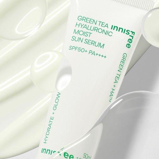 innisfree Green Tea Hyaluronic Moist Sun Serum 50ml SPF50+ PA++++.