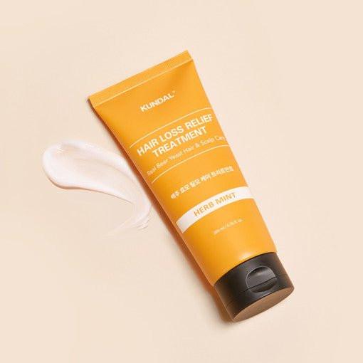 KUNDAL HAIR LOSS RELIEF TREATMENT Real Beer Yeast Hair & Scalp Care 200ml #HERD MINT.