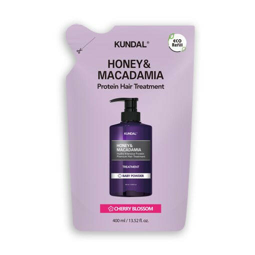 KUNDAL HONEY & MACADAΜΙΑ Protein Hair Treatment (Refill) 400ml #CHERRY BLOSSOM.