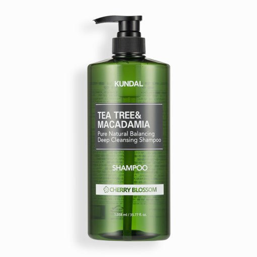 KUNDAL Tea Tree & Macadamia Deep Cleansing Shampoo 1058ml #CHERRY BLOSSOM - Radiance Revolution