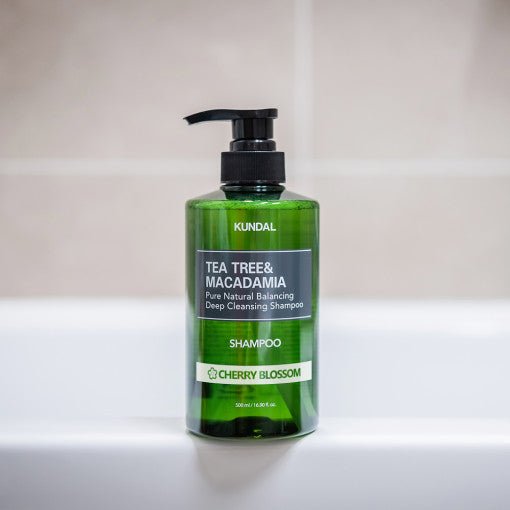 KUNDAL Tea Tree & Macadamia Deep Cleansing Shampoo 1058ml #CHERRY BLOSSOM - Radiance Revolution