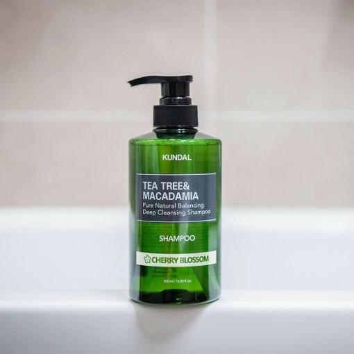 KUNDAL Tea Tree & Macadamia Deep Cleansing Shampoo 1058ml #CHERRY BLOSSOM.