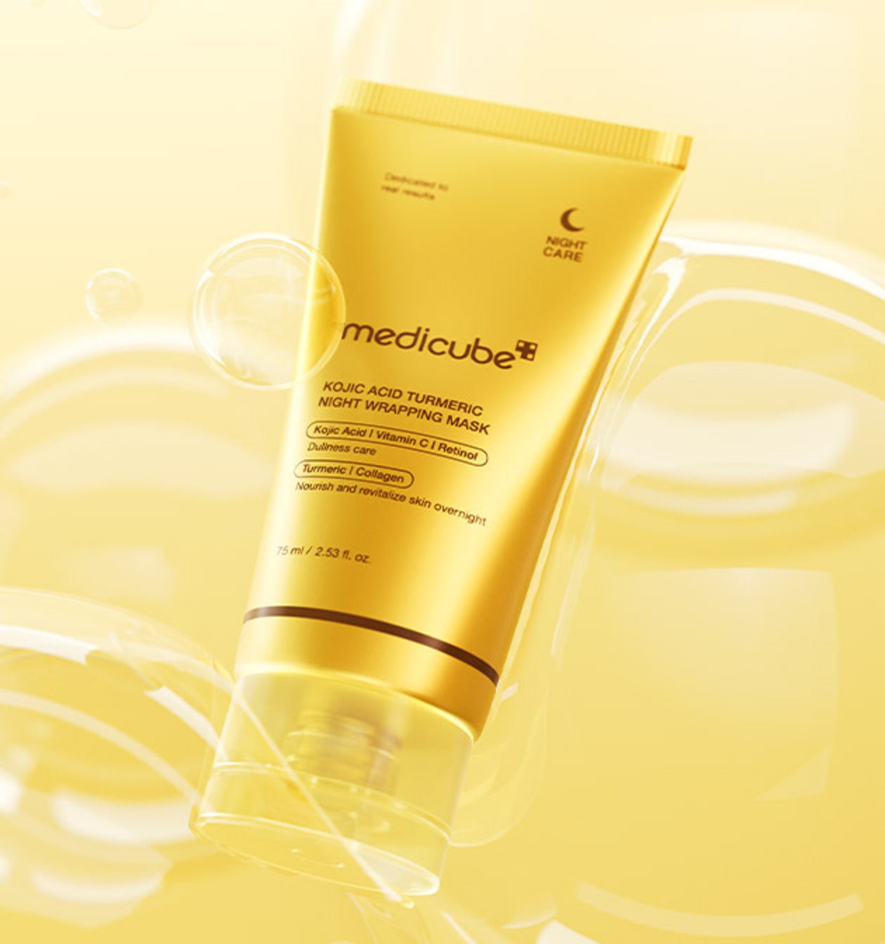 medicube Kojic Acid Turmeric Night Wrapping Mask 75ml - Radiance Revolution