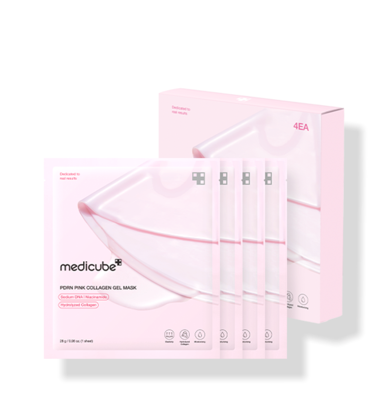 medicube PDRN Pink Collagen Gel Mask 28g X 4ea - Radiance Revolution - Default Title - Facial Mask - medicube