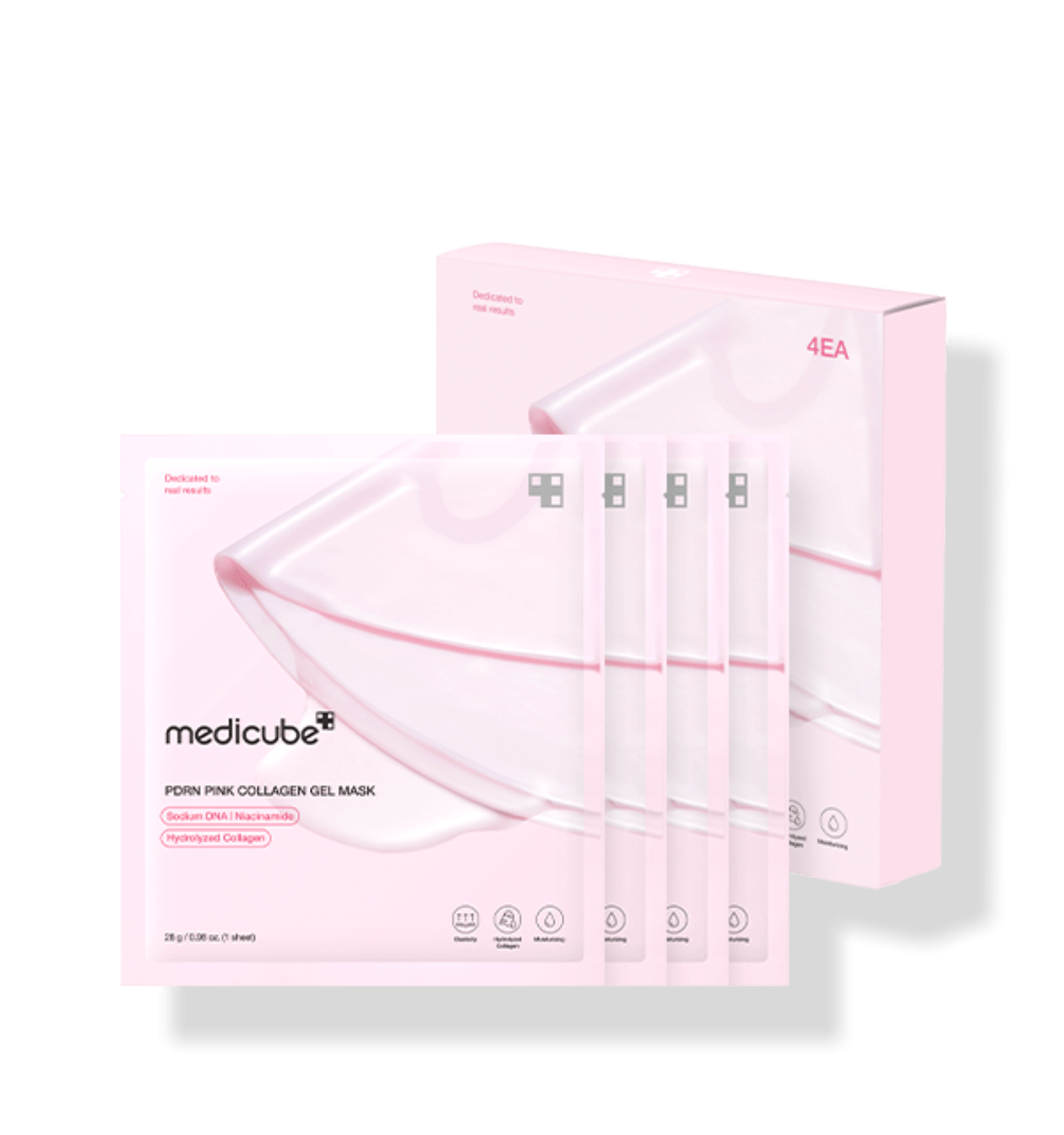 medicube PDRN Pink Collagen Gel Mask 28g X 4ea - Radiance Revolution - Default Title - Facial Mask - medicube