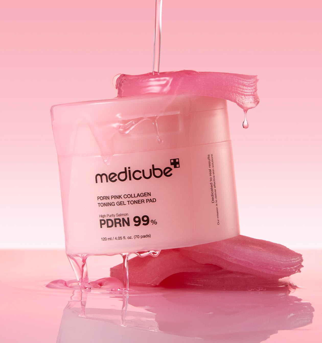medicube PDRN Pink Collagen Gel Toner Pad 120ml/70pads - Radiance Revolution