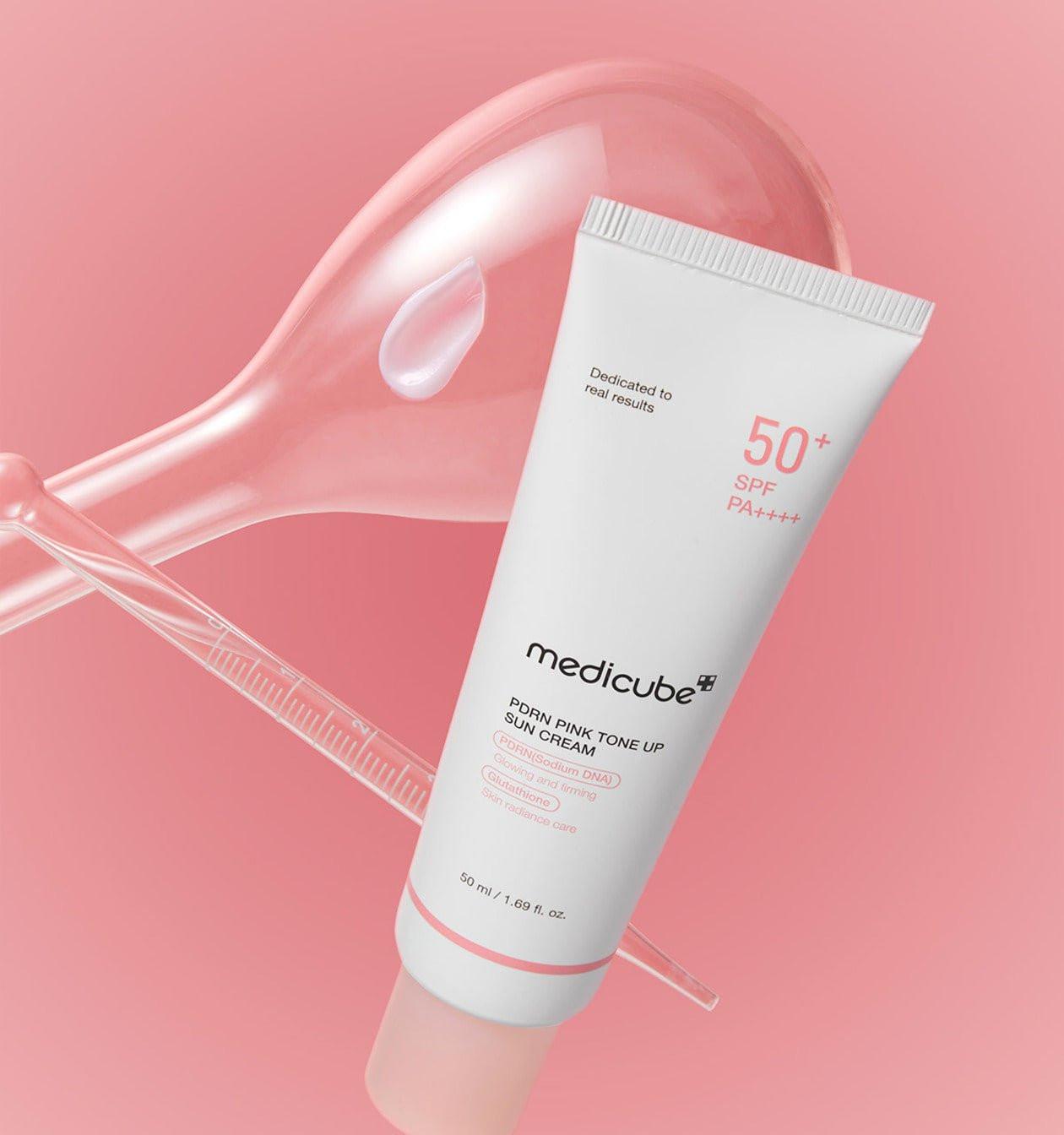 medicube PDRN Pink Tone Up Sun Cream 50ml.