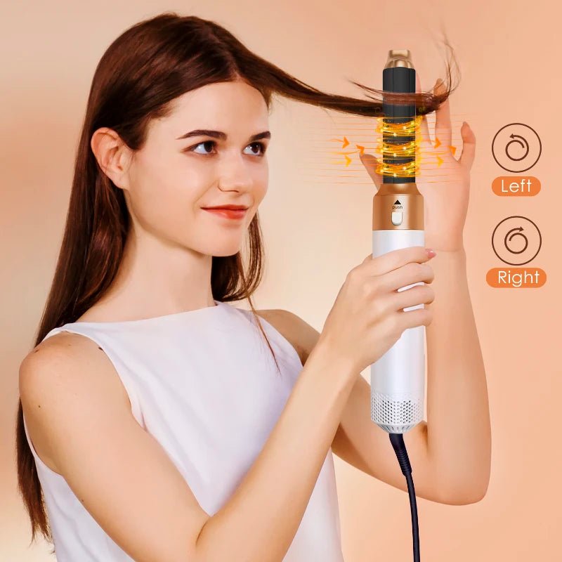 Multi Hair Styler 5 In 1 Hair Dryer Curling Iron Hair Straightener With Hair Brush.