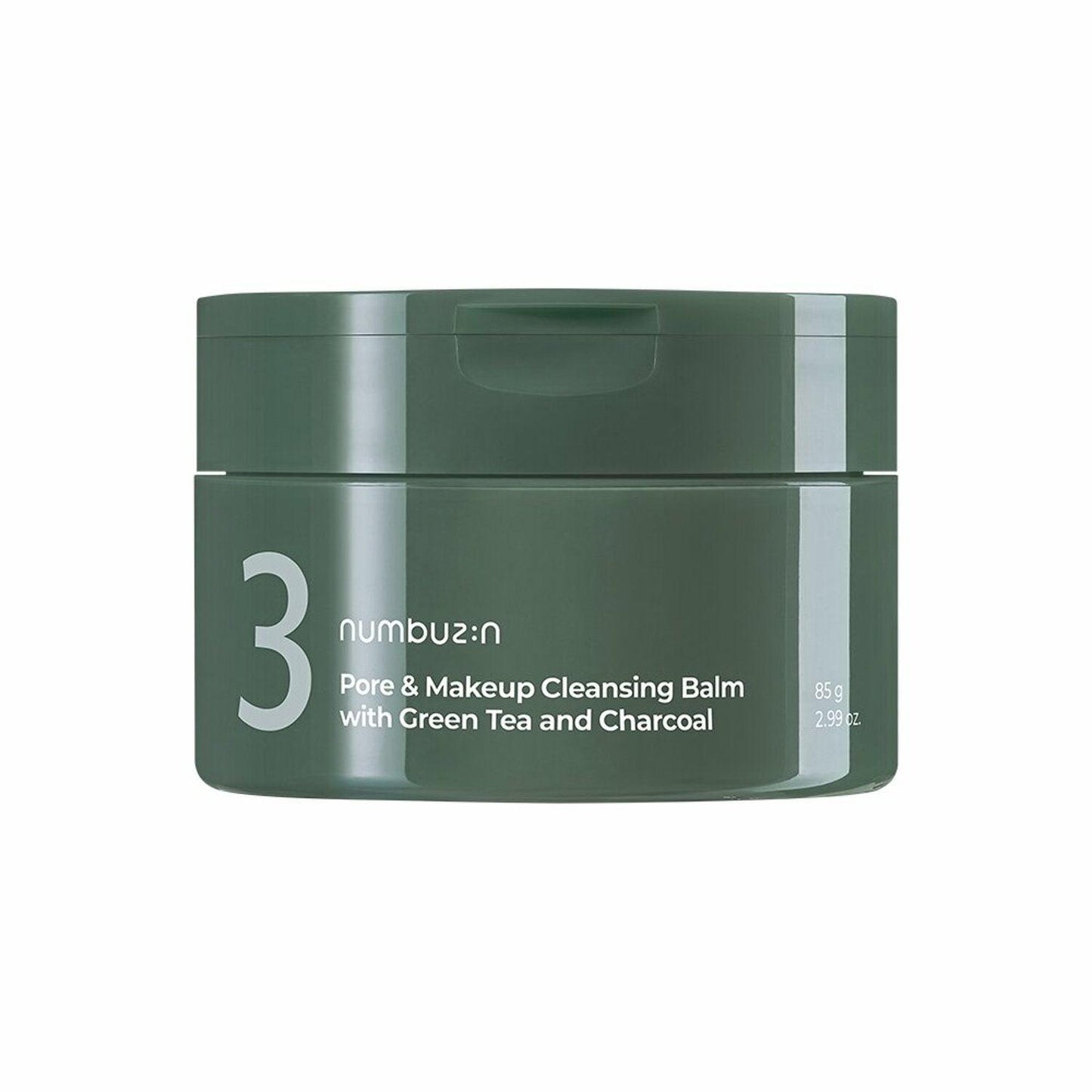 numbuzin No.3 Pore & Makeup Cleansing Balm with Green Tea and Charcoal 85g.