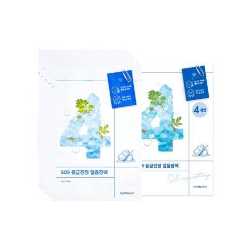 numbuzin No.4 SOS Icy Soothing Sheet Mask 10P.