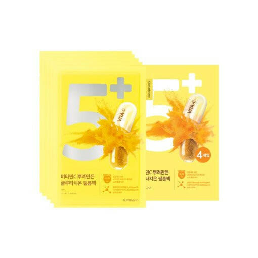 numbuzin No.5+ Vitamin Spotlight Sheet Mask.