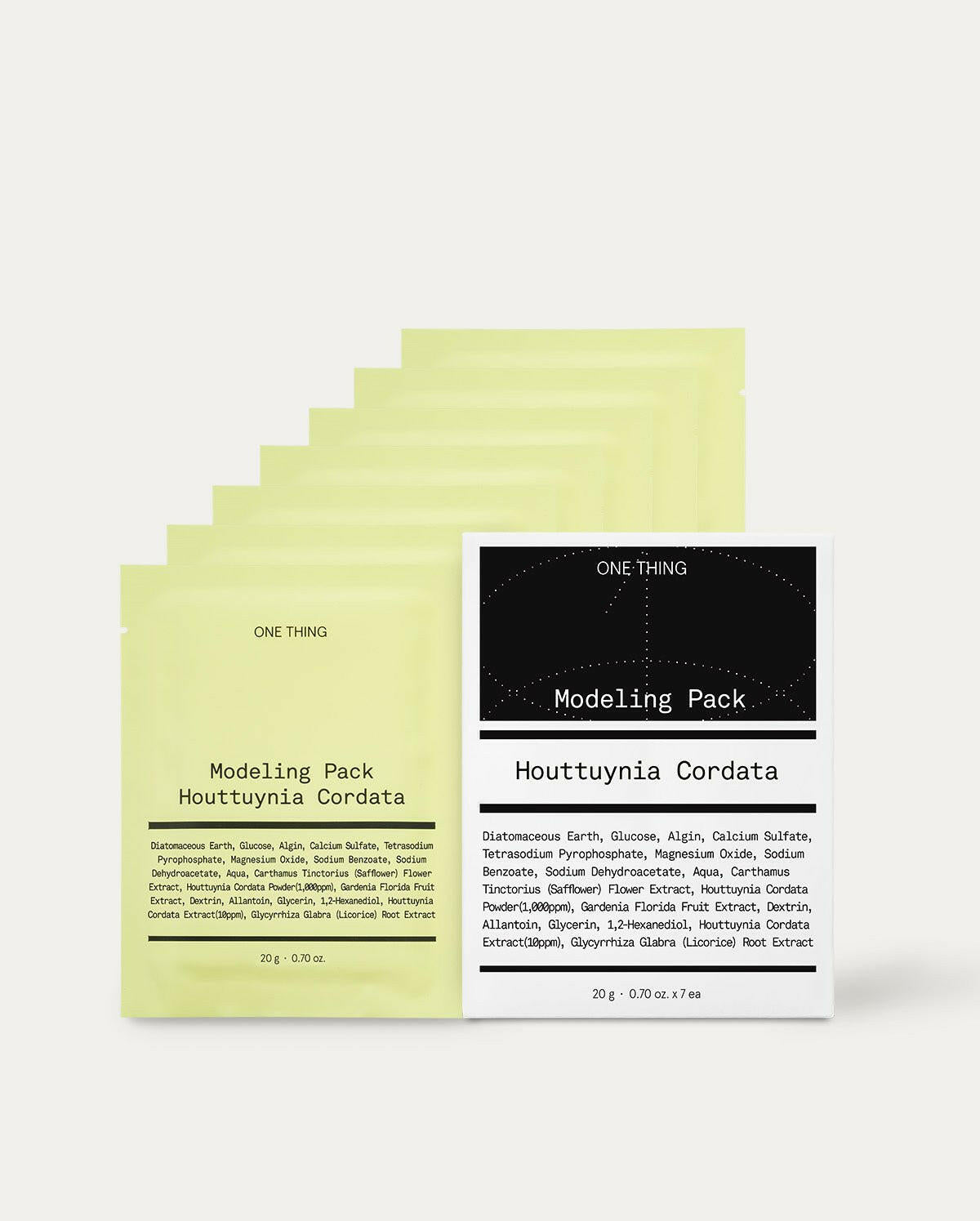 ONE THING Modeling Pack 20g x 7ea #Houttuynia Cordata.
