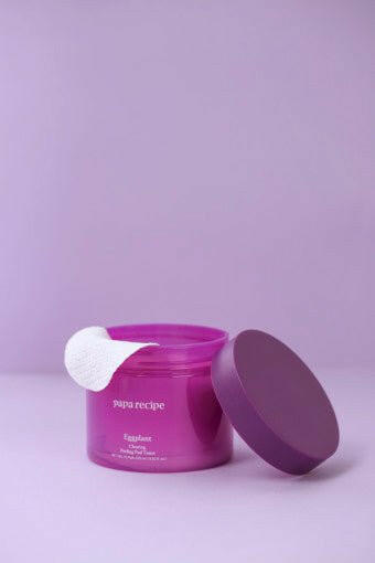 papa recipe Eggplant Clearing Peeling Pad Toner 255ml(70 Pads).