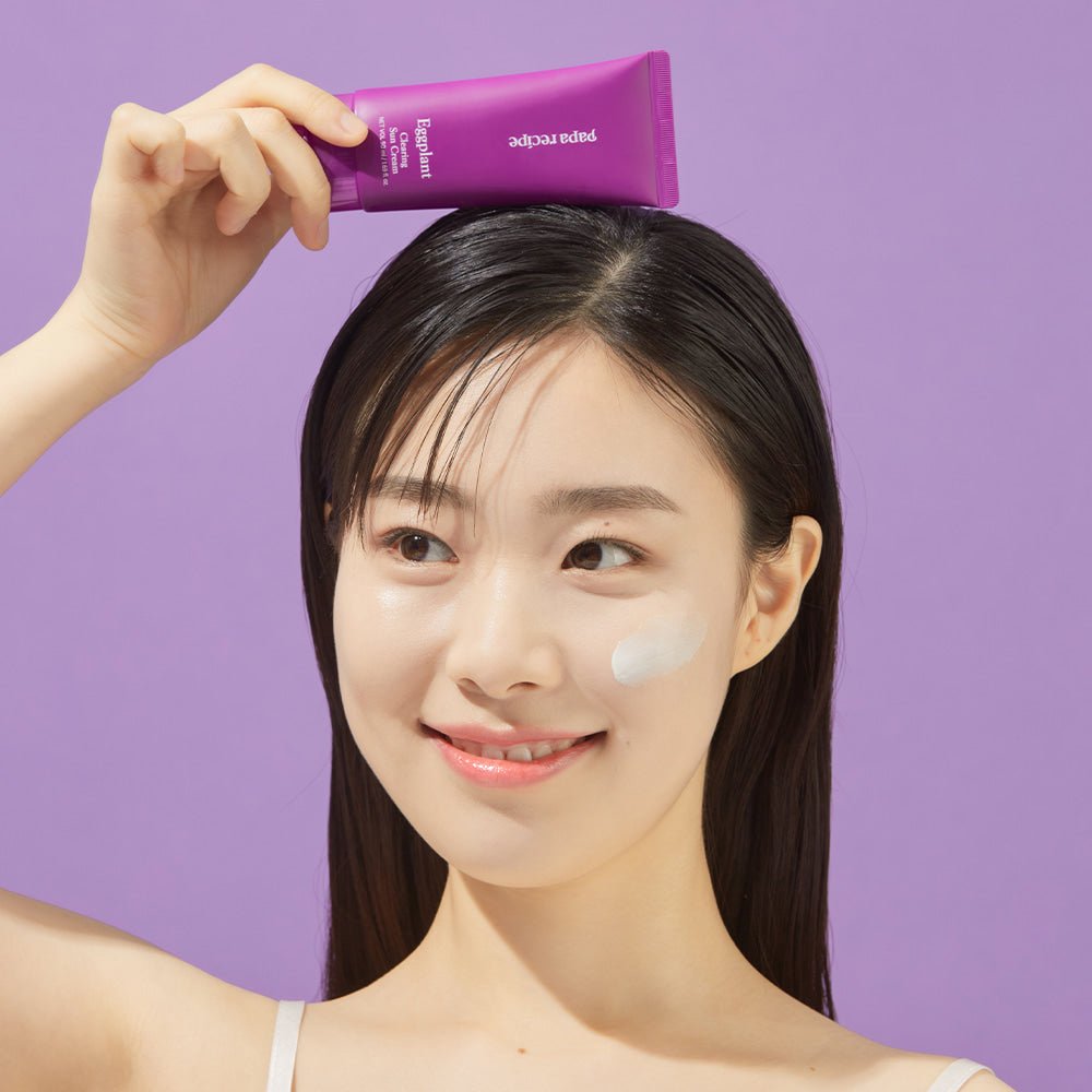 papa recipe Eggplant Clearing Sun Cream 50ml (SPF 50+ PA++++) - Radiance Revolution