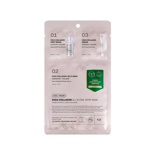 VT Cica Collagen All In One 3step Mask 1.5g+24g+1.5g.