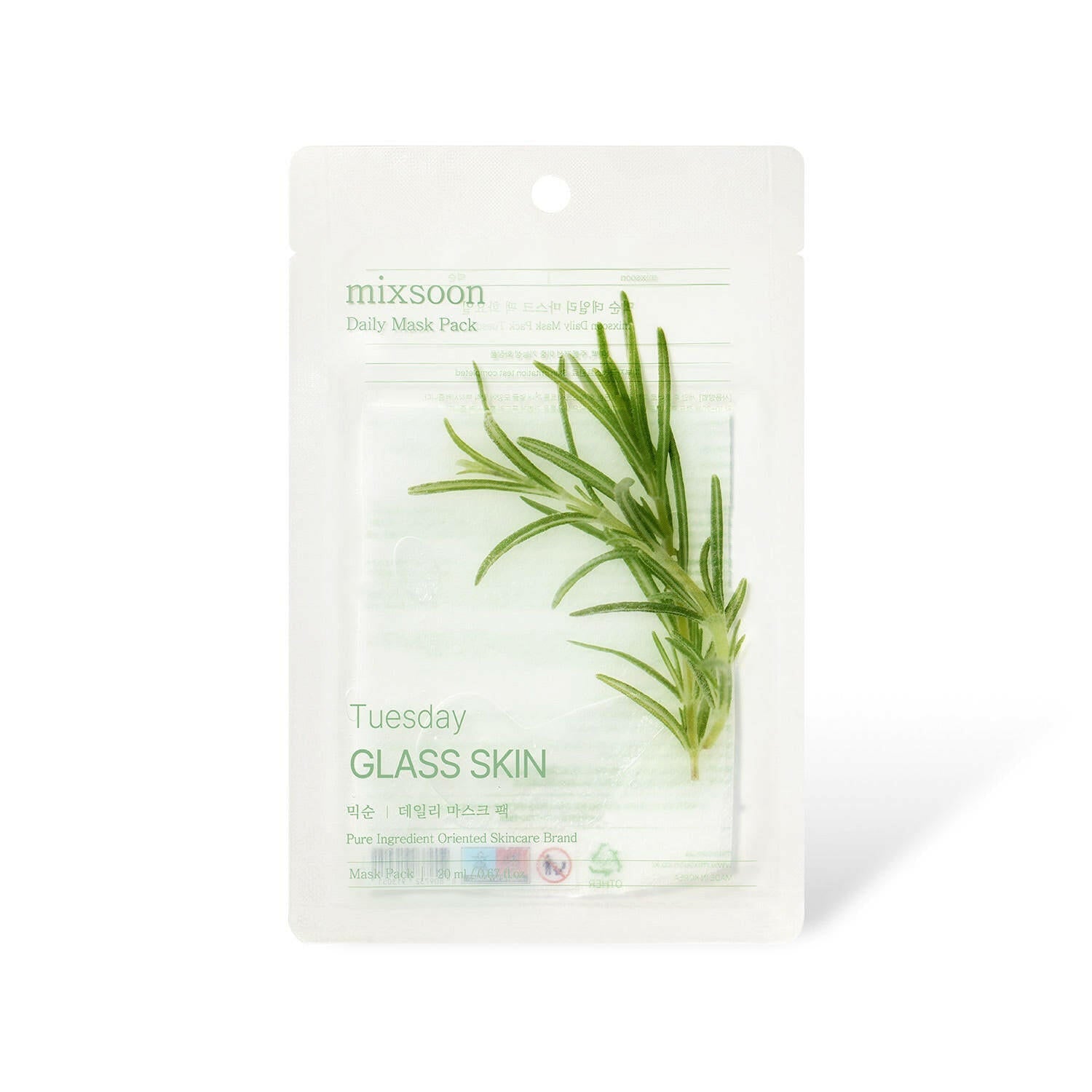 mixsoon Daily Mask Pack Tuesday 20ml X 10ea.