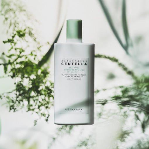 SKIN1004 MADAGASCAR CENTELLA TEA-TRICA SOOTHING SUN MILK SPF 50+ PA++++ 50ml.