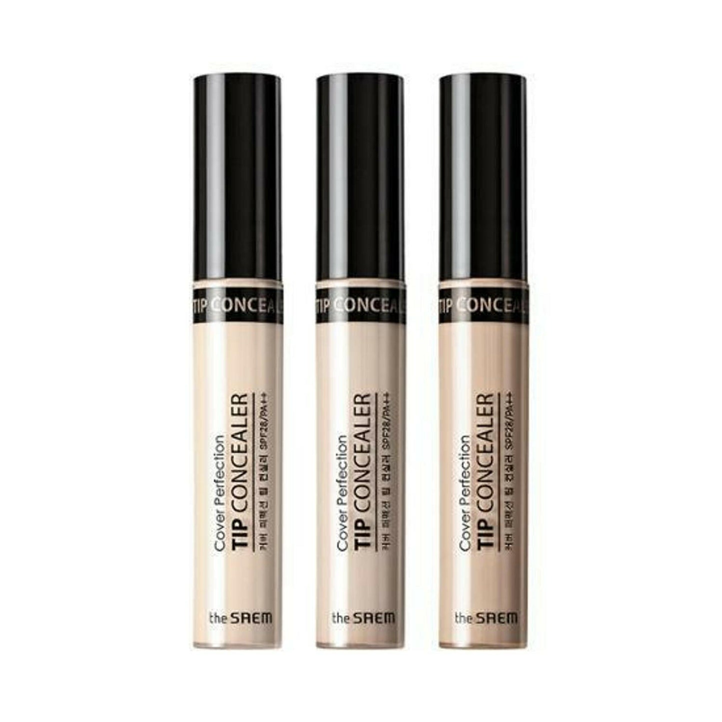 the SAEM Cover Perfection Tip Concealer 6.5g (10 shades).