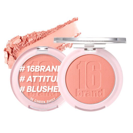 16BRAND Cheek Shot 6g (6 colours) - Radiance Revolution - 16BRAND - Face Blush