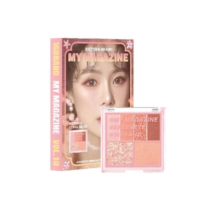 16BRAND My Magazine Shadow Palette 7.5g (10 colours) - Radiance Revolution - 16BRAND - EYESHADOW