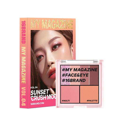 16BRAND My Magazine Shadow Palette 7.5g (10 colours) - Radiance Revolution - 16BRAND - EYESHADOW