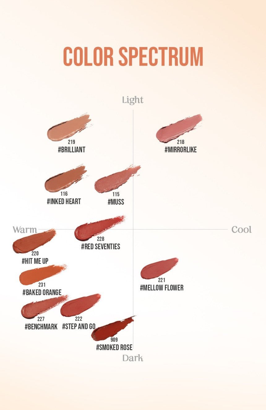 3CE Mood Recipe Matte Lip Color 3.5g #231 BAKED ORANGE - Radiance Revolution - 3CE - Lipstick