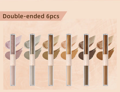 QIBEST Double-Ended Glitter & Matte Eyeshadow Stick (Waterproof)