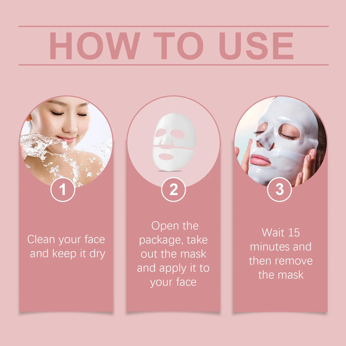 Bio Collagen Face Mask Hydrating Overnight Lifting Rejuvenation Shrink Pores Moisturizing Refreshing Brightening Face Skin Care.