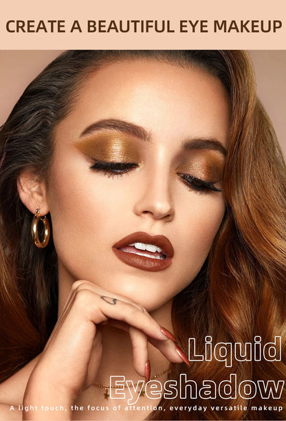 QIBEST Double-Ended Glitter & Matte Eyeshadow Stick (Waterproof)